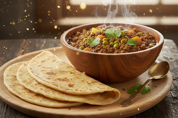 Chapati with Minced Meat